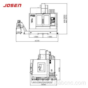 5 Axis CNC Milling Machine Vertical Machining Center